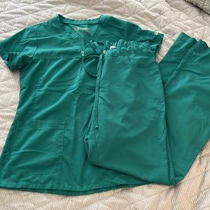 Grey’s Anatomy Green Scrub Set Size XS